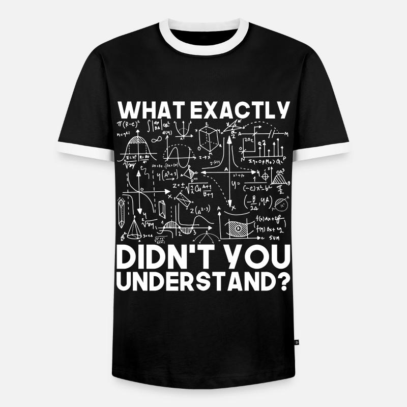 Physics Mathematics - Men's Ringer Shirt - black/white
