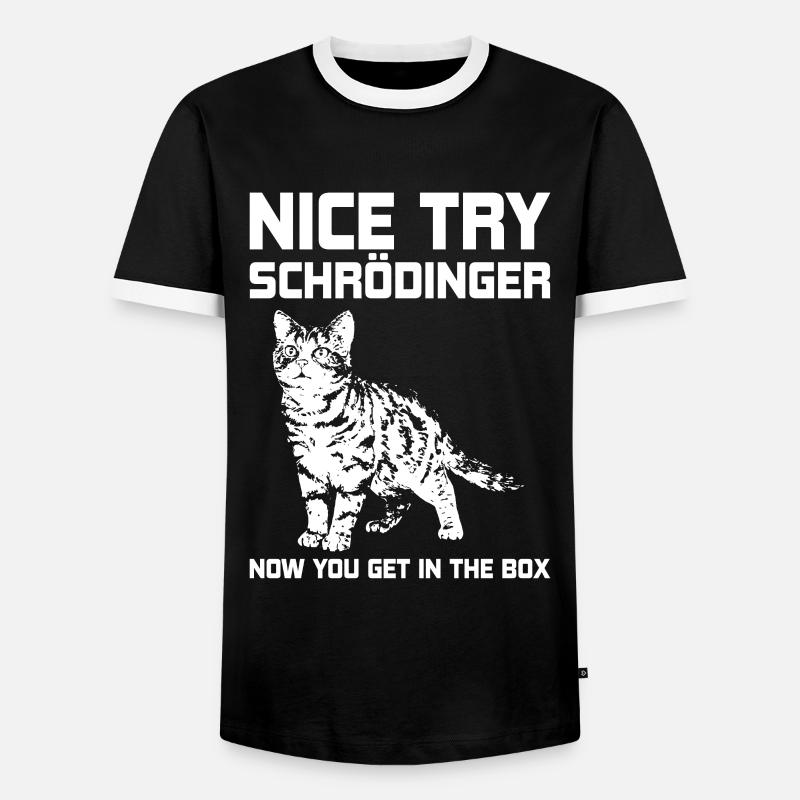 physics - Men's Ringer Shirt - black/white