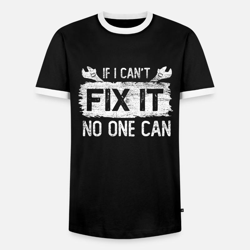 Handwerker - Männer Kontrast-T-Shirt - Schwarz/Weiß
