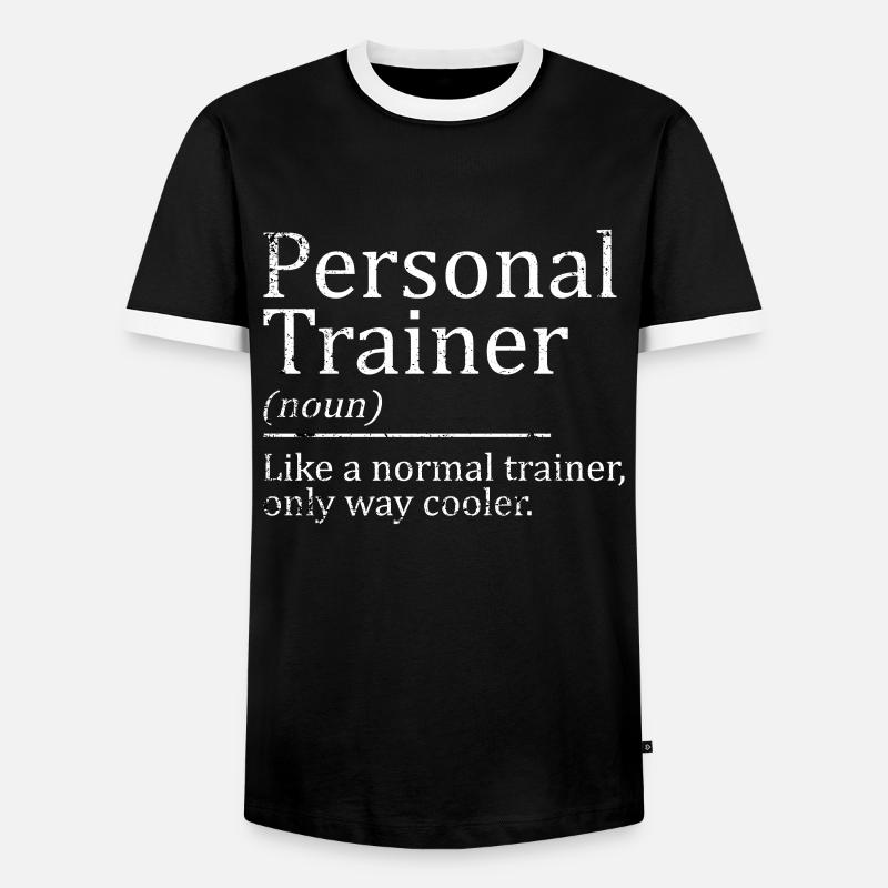 Personal Trainer - Men's Ringer Shirt - black/white