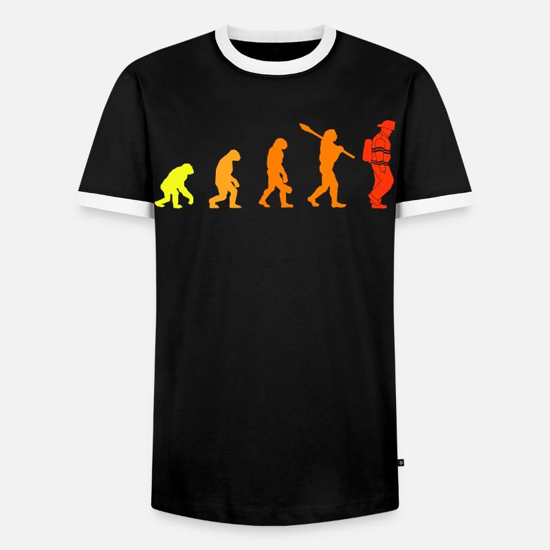 Firefighters Evolution - Firefighter Firefighter - Men's Ringer Shirt - black/white