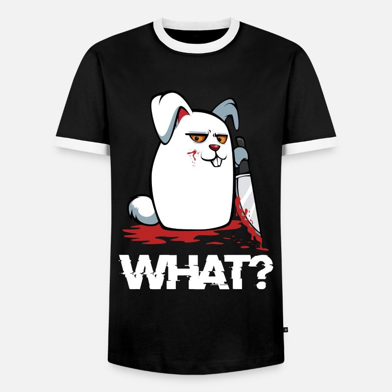 Hare - Men's Ringer Shirt - black/white