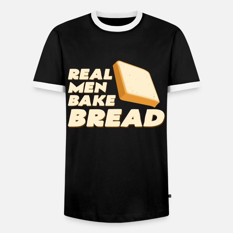 Bäcker - Männer Kontrast-T-Shirt - Schwarz/Weiß