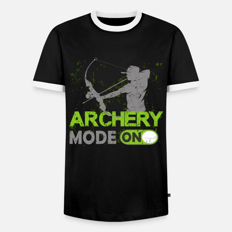 Archery Mode Bogenschießen Geschenk - Männer Kontrast-T-Shirt - Schwarz/Weiß