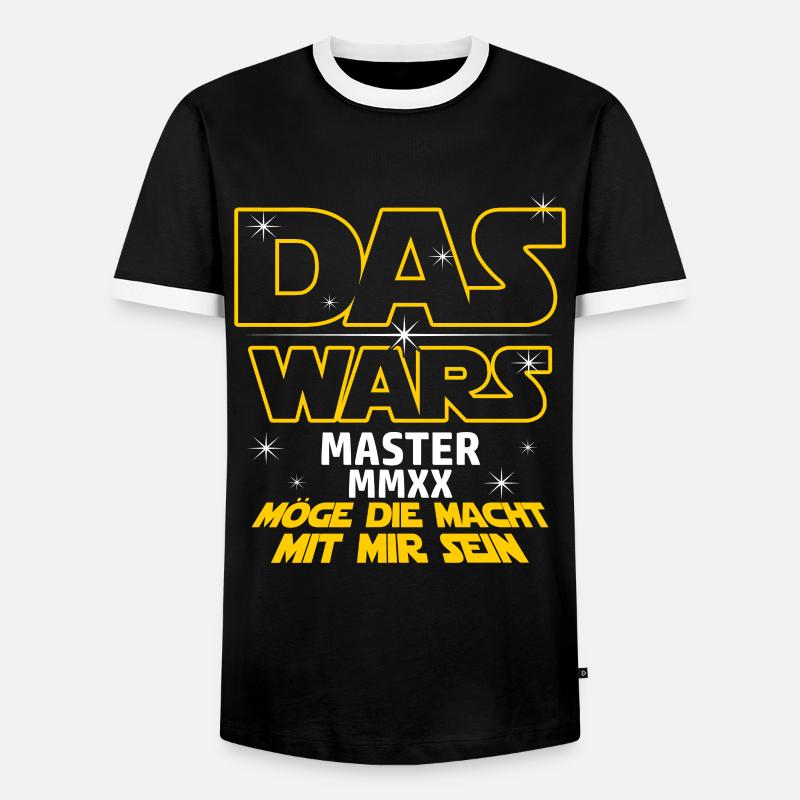 Das Wars Master 2020 Abschluss Masterabschluss - Männer Kontrast-T-Shirt - Schwarz/Weiß