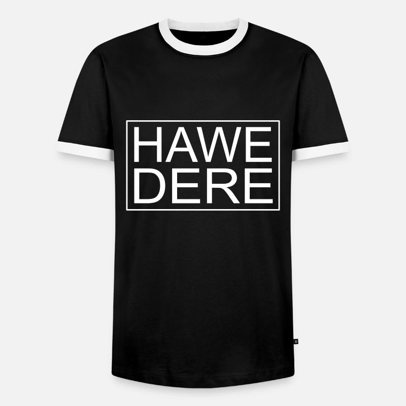 Dialecte hawedere dialecte autrichien - T-shirt contrasté Homme - noir/blanc