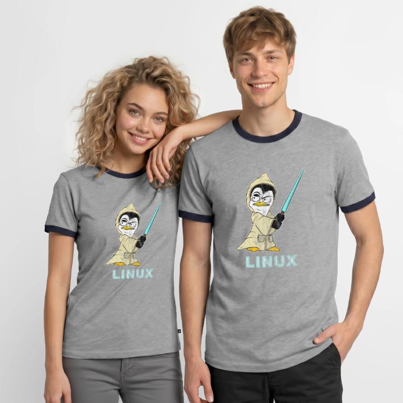 Nerd Linux computer scientist Linux software developer Men's Ringer Shirt