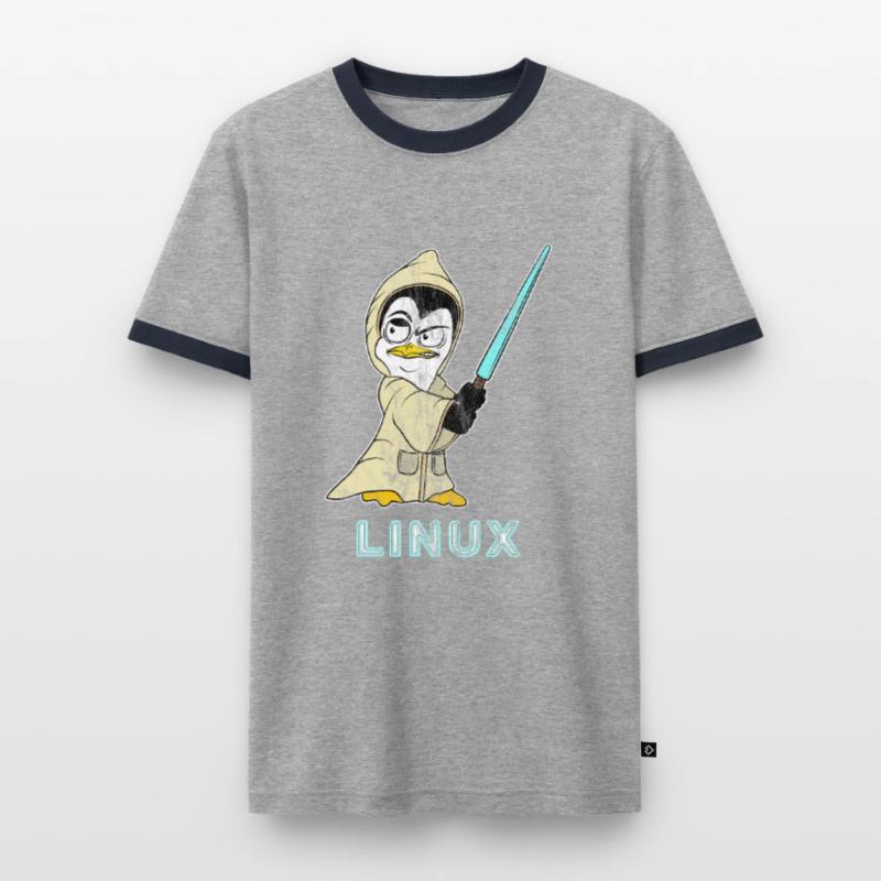 Nerd Linux Informatiker Linux Software Entwickler Männer Kontrast-T-Shirt