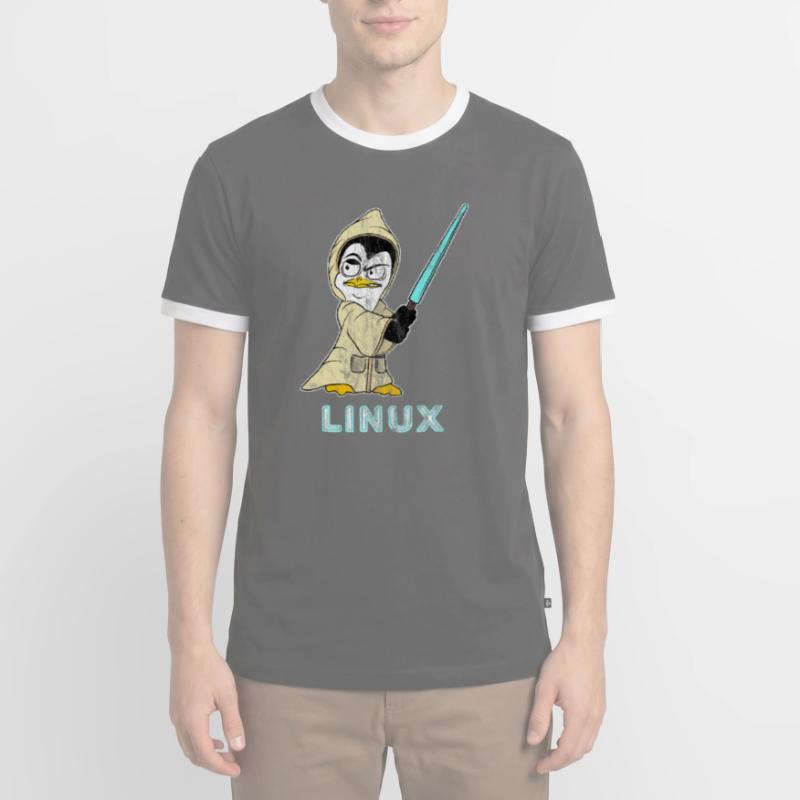 Nerd Linux Informatiker Linux Software Entwickler Männer Kontrast-T-Shirt