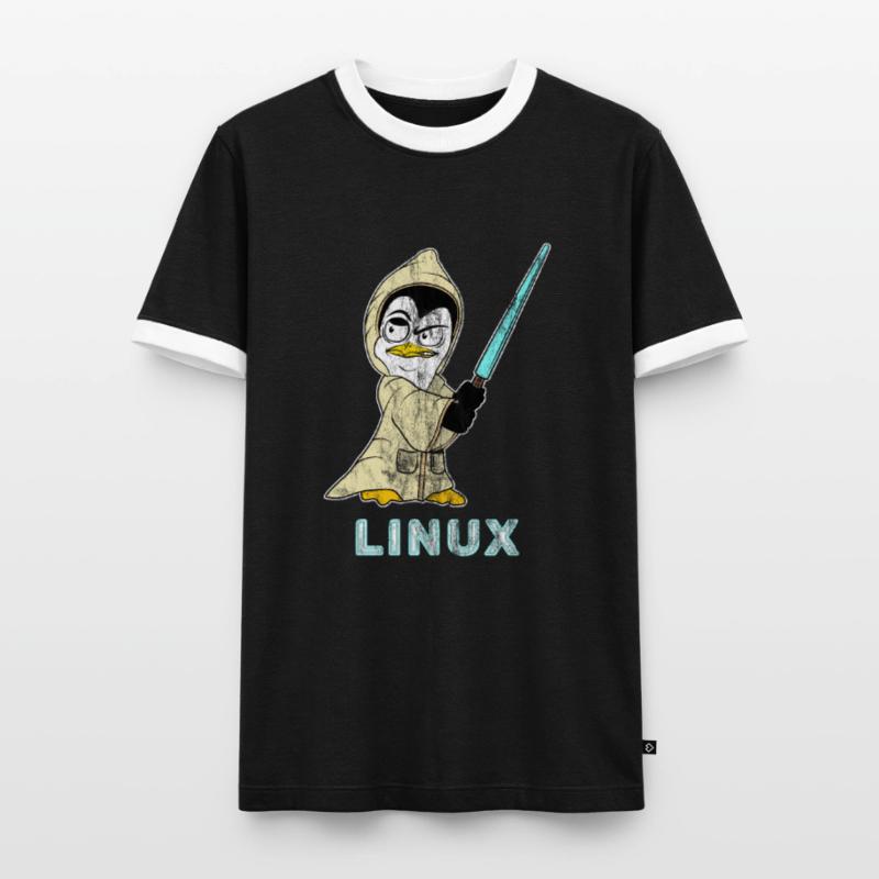 Nerd Linux Informatiker Linux Software Entwickler Männer Kontrast-T-Shirt