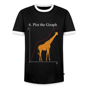 Étudiant en mathématiques math nerd enseignant - T-shirt contrasté Homme - noir/blanc - Devant - AI Model Female 172 light (172cm) & AI Model Male 178 light (178cm)