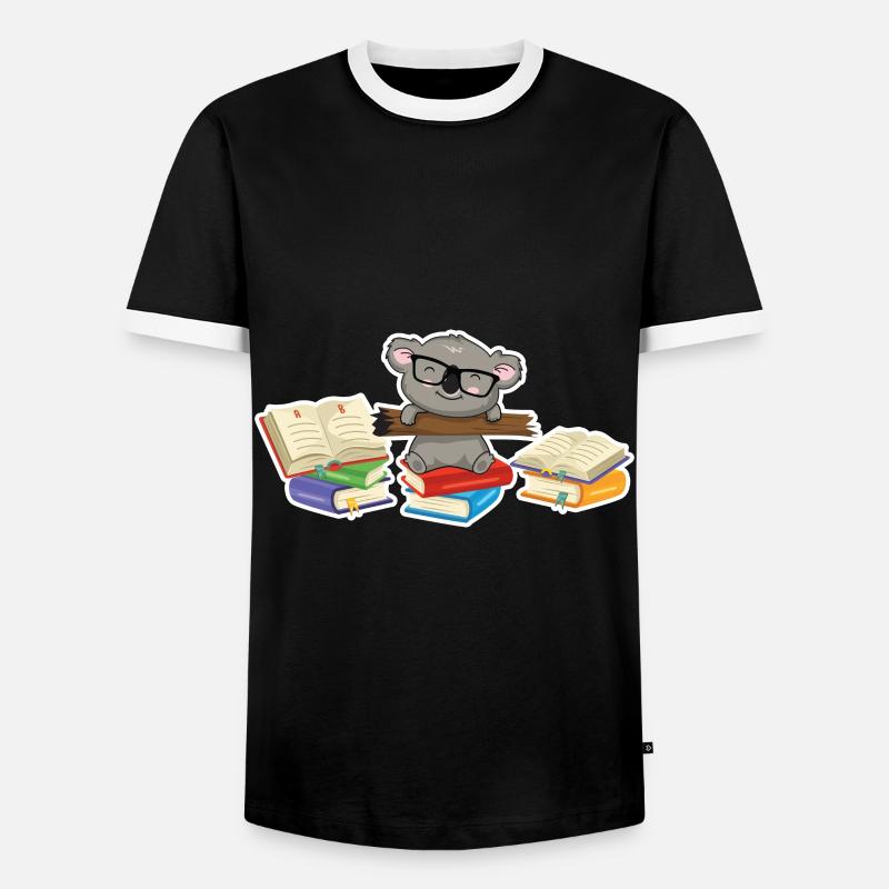Koala bear - Men's Ringer Shirt - black/white