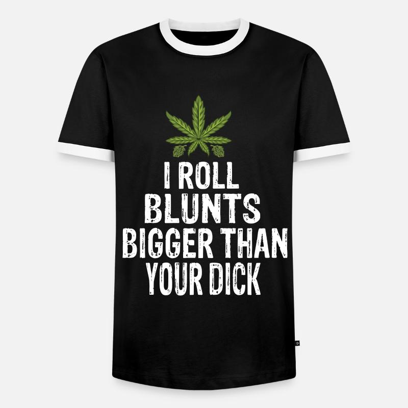 Kiffer Mädchen - Männer Kontrast-T-Shirt - Schwarz/Weiß