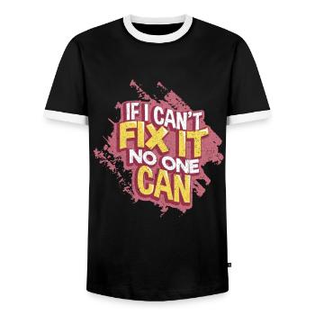 artisan - T-shirt contrasté Homme - noir/blanc - Devant - AI Model Female 172 light (172cm) & AI Model Male 178 light (178cm)