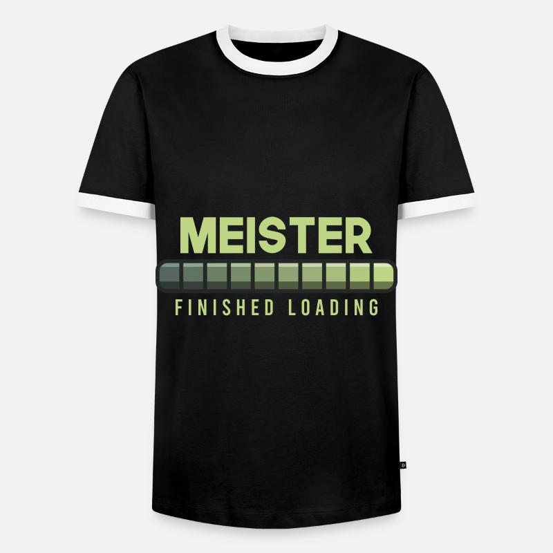 Master loading beam - Men's Ringer Shirt - black/white