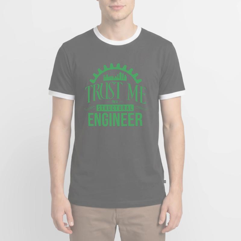 Building structural engineer structural engineer structural engineering Men's Ringer Shirt