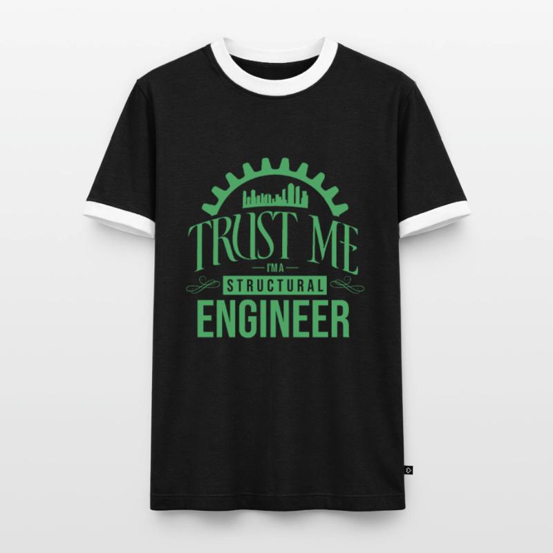 Building structural engineer structural engineer structural engineering Men's Ringer Shirt