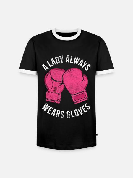 Muay Thai - Männer Kontrast-T-Shirt - Schwarz/Weiß