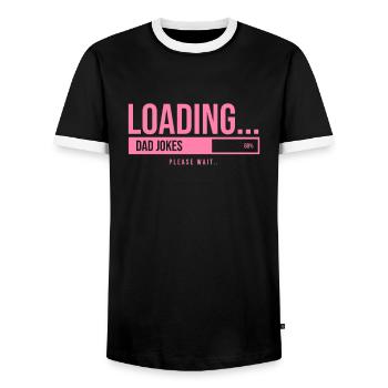 Funny Dad Joke Dad Joke Dad Say Dadjokes - T-shirt contrasté Homme - noir/blanc - Devant - AI Model Female 172 light (172cm) & AI Model Male 178 light (178cm)