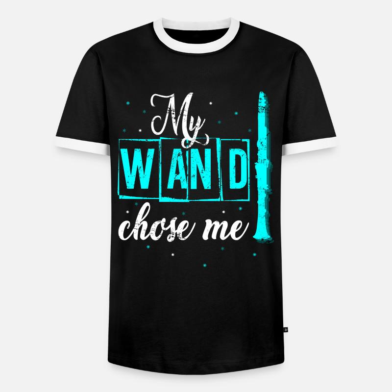 clarinet - Men's Ringer Shirt - black/white
