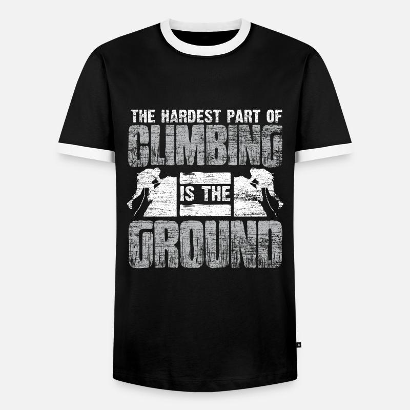 Klettern Kletterer - Männer Kontrast-T-Shirt - Schwarz/Weiß