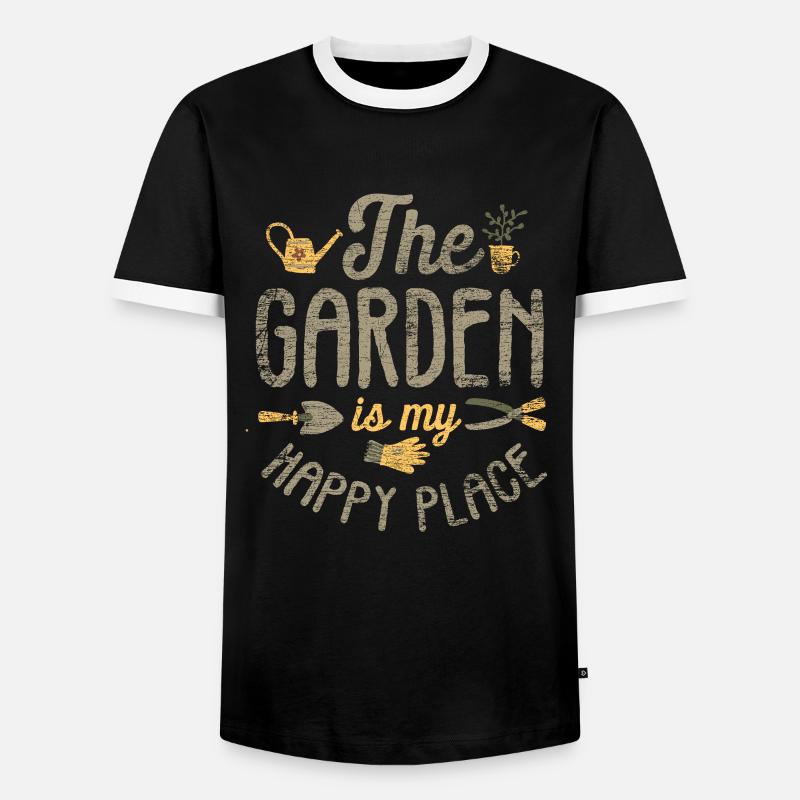 Garten Gärtner - Männer Kontrast-T-Shirt - Schwarz/Weiß