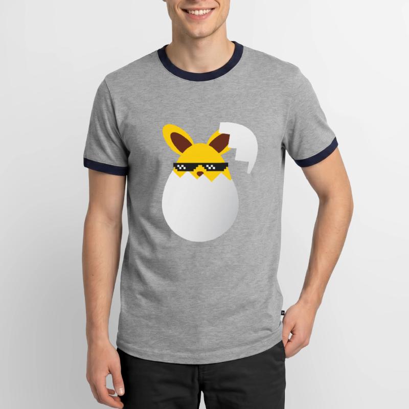 Easter Egg Easter Egg Easter Egg Männer Kontrast-T-Shirt
