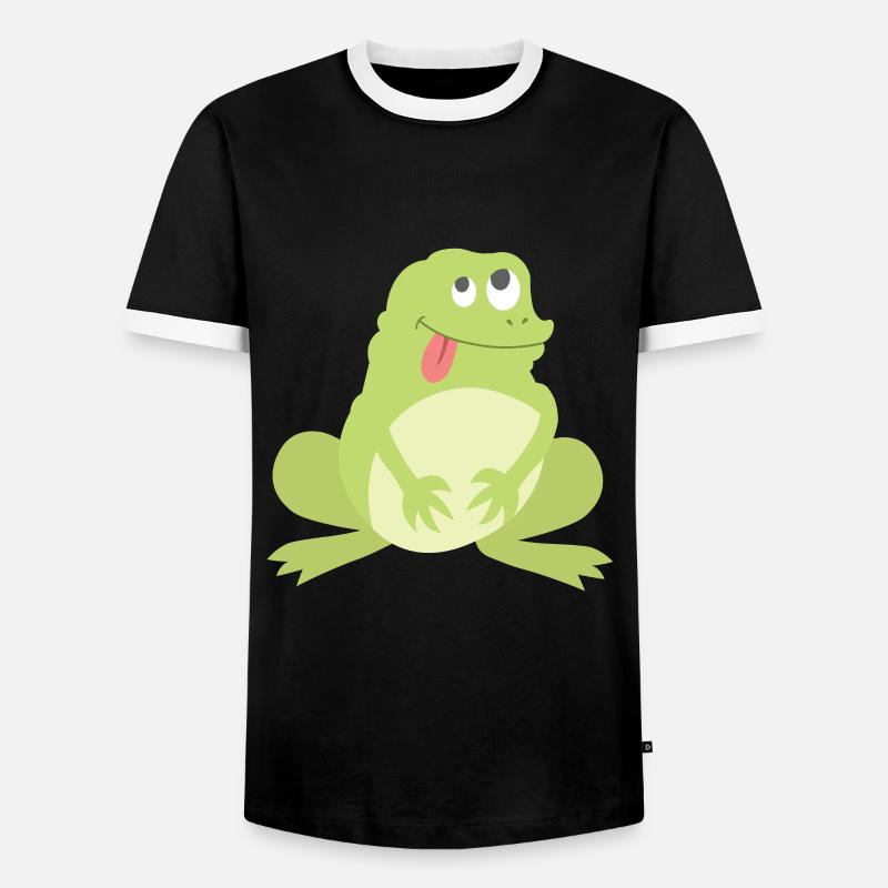 frog - Men's Ringer Shirt - black/white