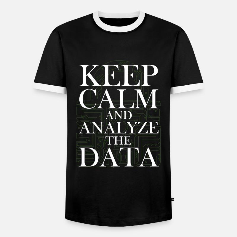 Programming Decipher Programmer Computer - Men's Ringer Shirt - black/white