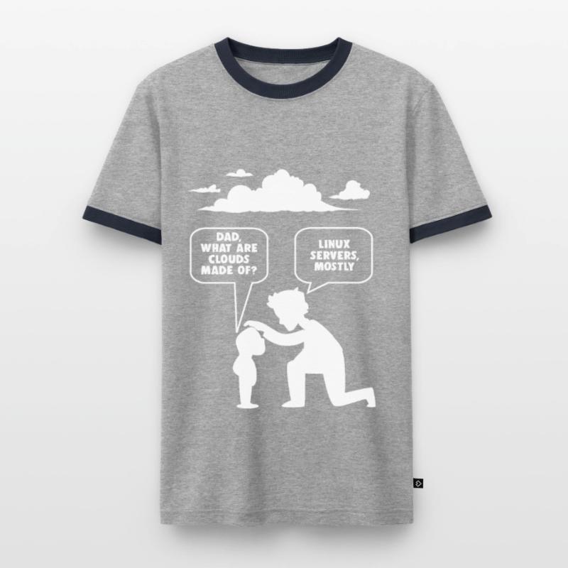 Linux software developer computer programmer Men's Ringer Shirt