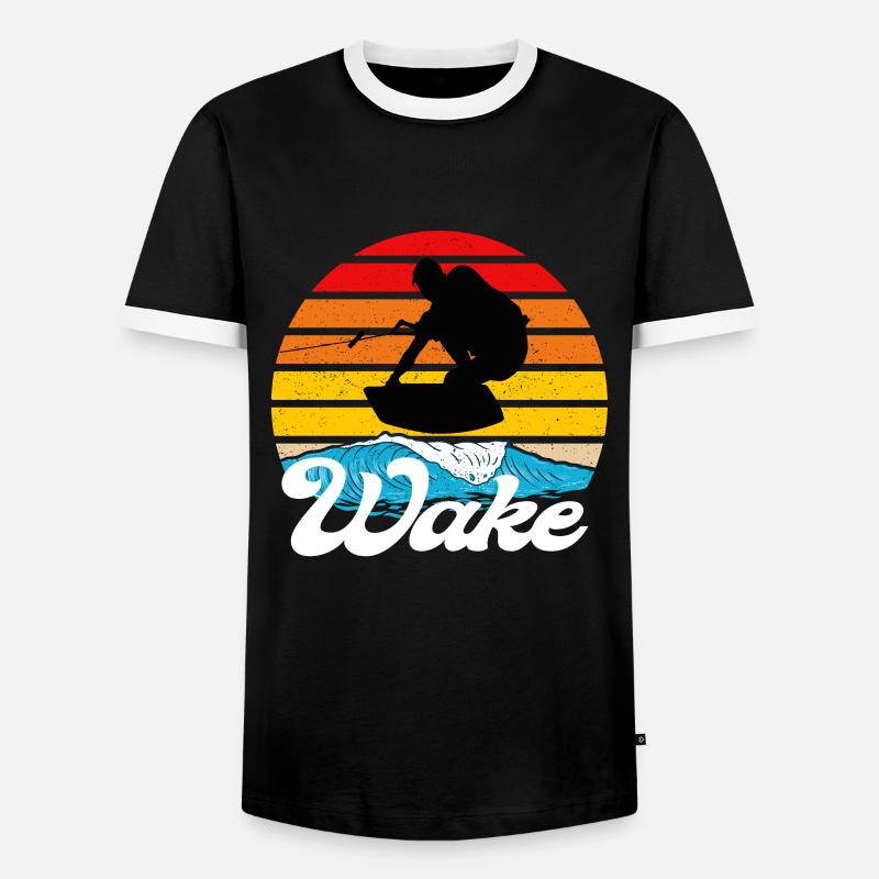Wakeboard - Men's Ringer Shirt - black/white