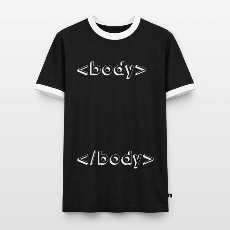 html css geek programming Men's Ringer Shirt
