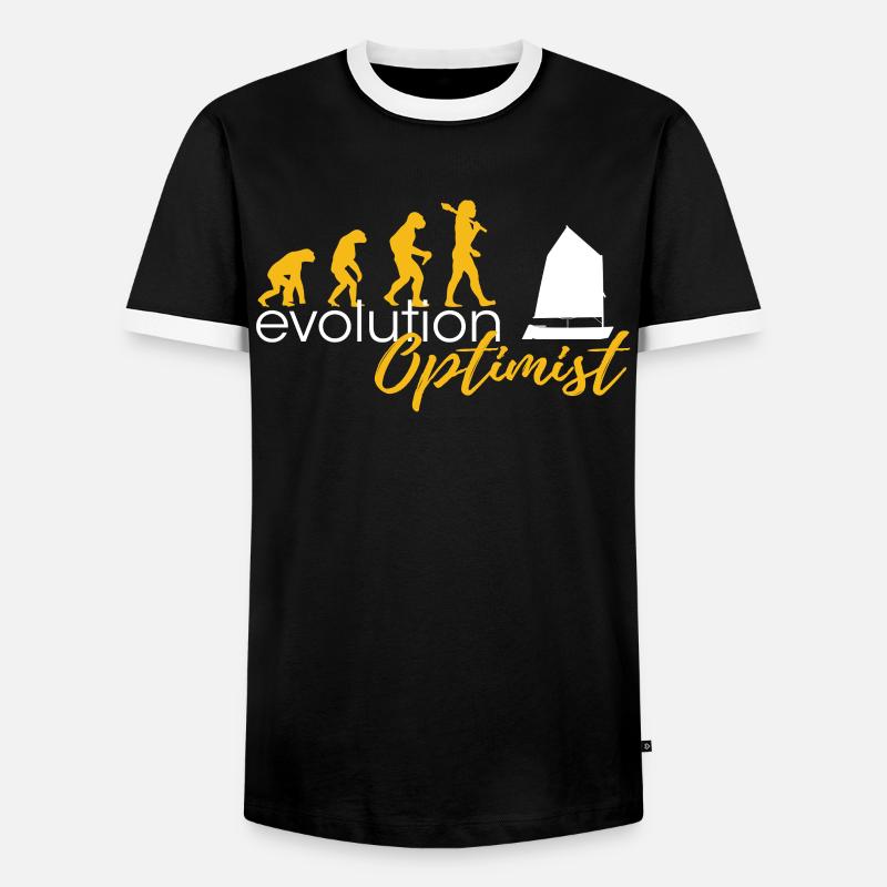 Evolution Of Optimists - T-shirt contrasté Homme - noir/blanc