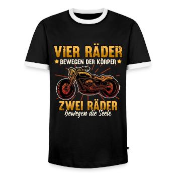 Lustig Motorrad Bike Geschenk Spruch Sarkastisch - Männer Kontrast-T-Shirt - Schwarz/Weiß - Vorne - AI Model Female 172 light (172cm) & AI Model Male 178 light (178cm)