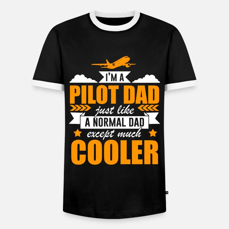 pilot - Men's Ringer Shirt - black/white