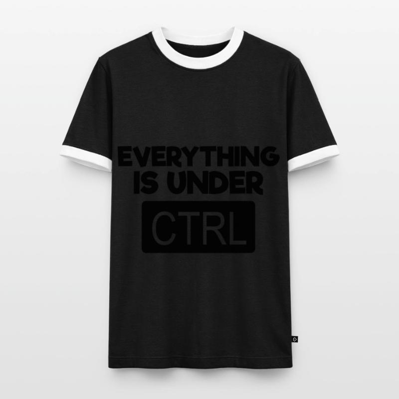 Everything under CTRL - Computer Programmerxhtmlcs Men's Ringer Shirt
