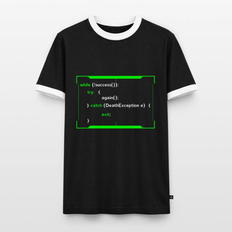 Cadeau de développeur de programmeur de codeur de codage HTML Java T-shirt contrasté Homme