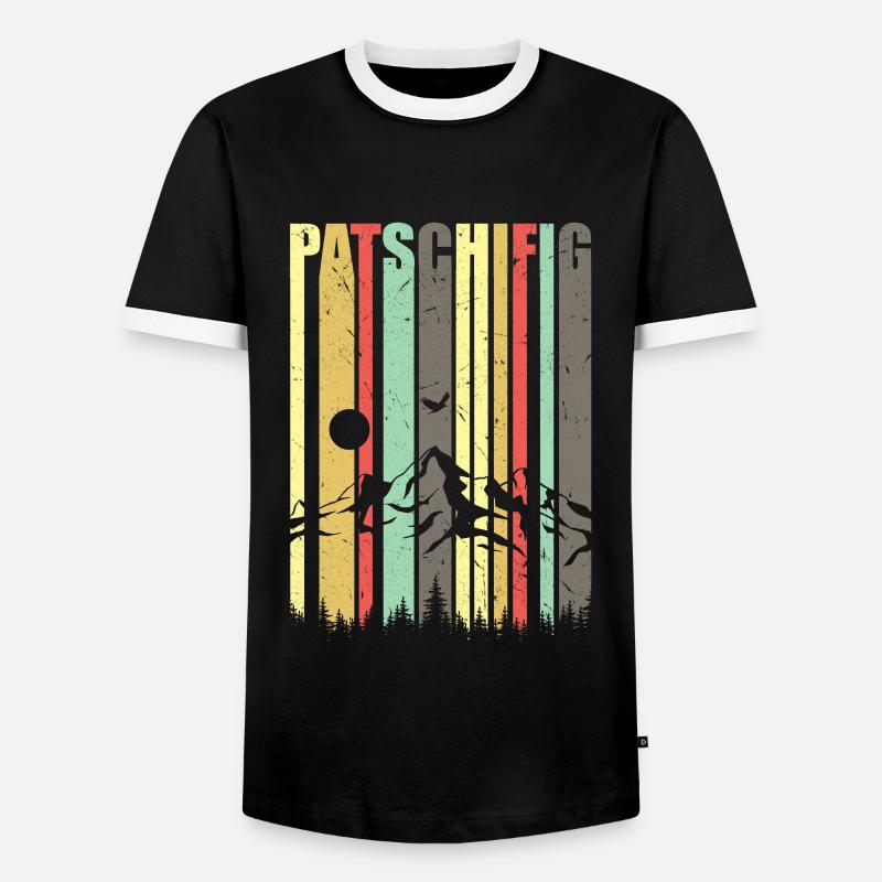 Sluggish - Men's Ringer Shirt - black/white