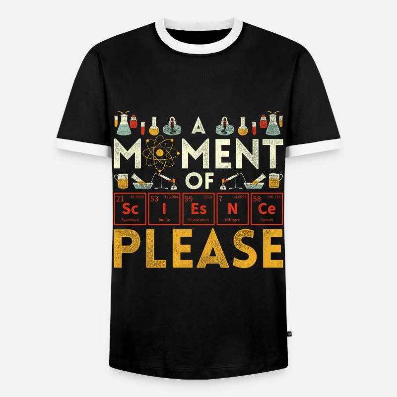 Physik Nerd - Männer Kontrast-T-Shirt - Schwarz/Weiß