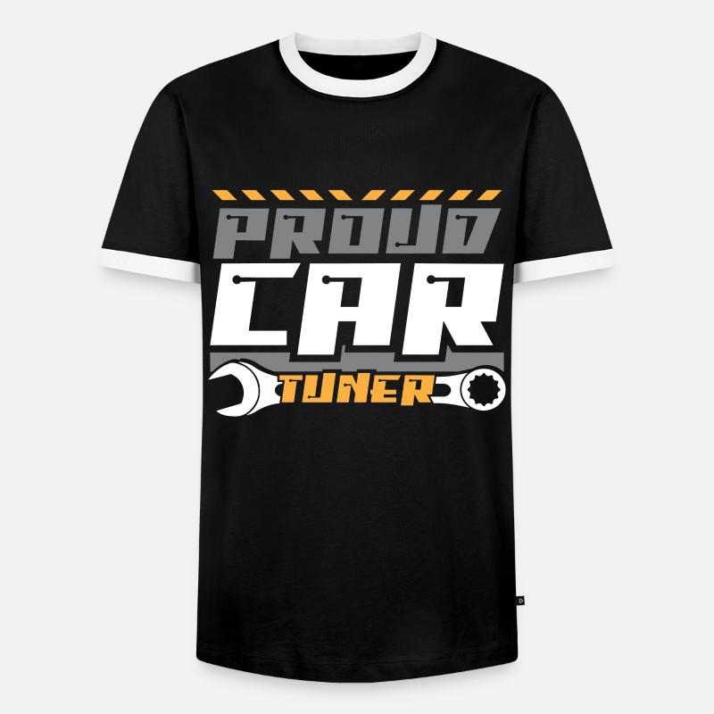 Auto Tuning - Männer Kontrast-T-Shirt - Schwarz/Weiß