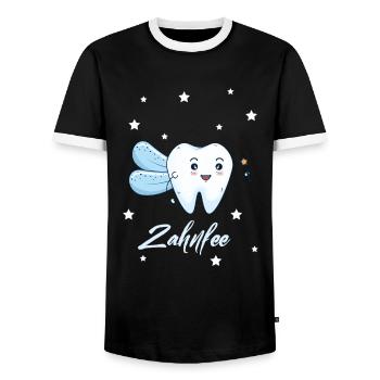 Süße Zahnfee – für kleine Helden des Zahnausfalls - Männer Kontrast-T-Shirt - Schwarz/Weiß - Vorne - AI Model Female 172 light (172cm) & AI Model Male 178 light (178cm)