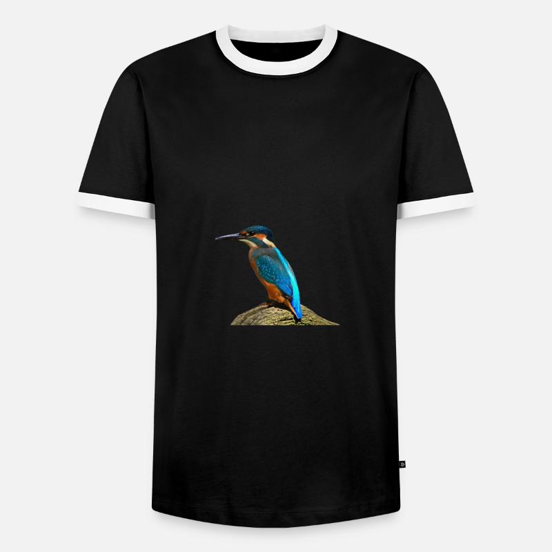 Vogel Geschenk Kinder - Männer Kontrast-T-Shirt - Schwarz/Weiß