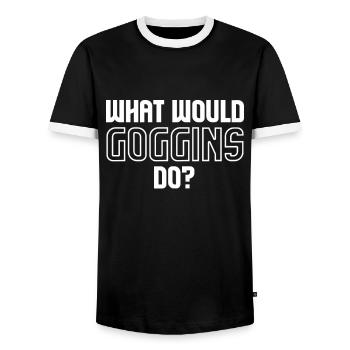 Sport Motivation Job Birthday Christmas Idea - Men's Ringer Shirt - black/white - Front - AI Model Female 172 light (172cm) & AI Model Male 178 light (178cm)