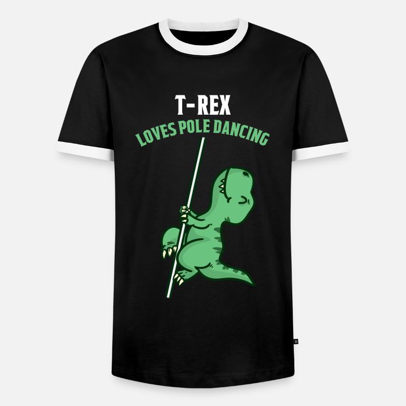 Pole Dance Dancing - Männer Kontrast-T-Shirt - Schwarz/Weiß