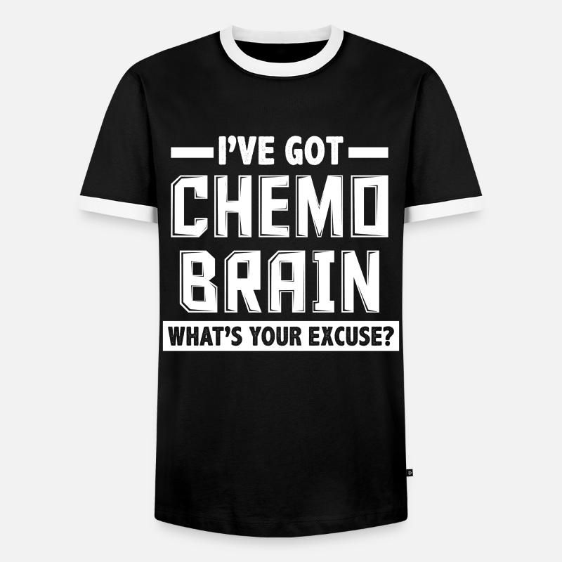 Chemo excuse - Men's Ringer Shirt - black/white