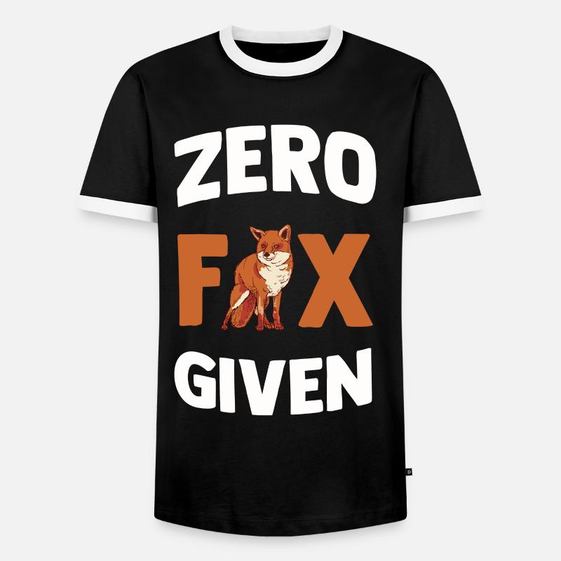 Fox - Men's Ringer Shirt - black/white
