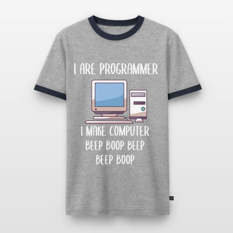 I Are Programmer Programming Männer Kontrast-T-Shirt
