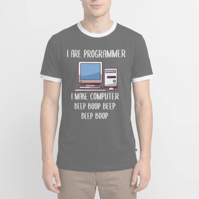 Je suis programmeur en programmation T-shirt contrasté Homme