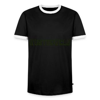 Westerwald Pfalz Geschenkidee Geburtstag Wandern - Männer Kontrast-T-Shirt - Schwarz/Weiß - Vorne - AI Model Female 172 light (172cm) & AI Model Male 178 light (178cm)