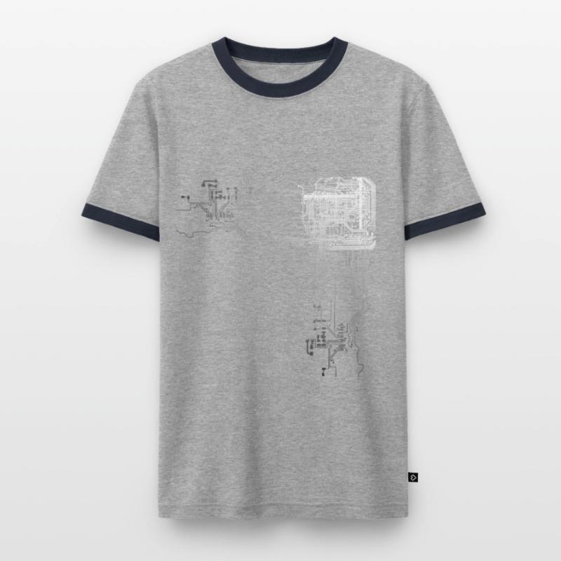 Programmer CPU nerd computer programmer Men's Ringer Shirt